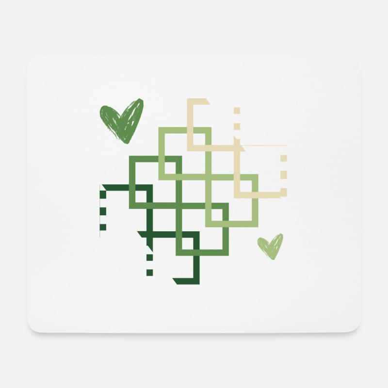 geh leben - Mousepad (Querformat) - Weiß