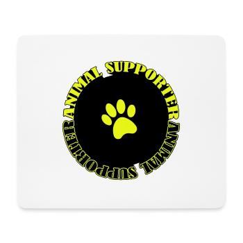 animal supporter - Mousepad (Querformat) - Weiß - Vorne