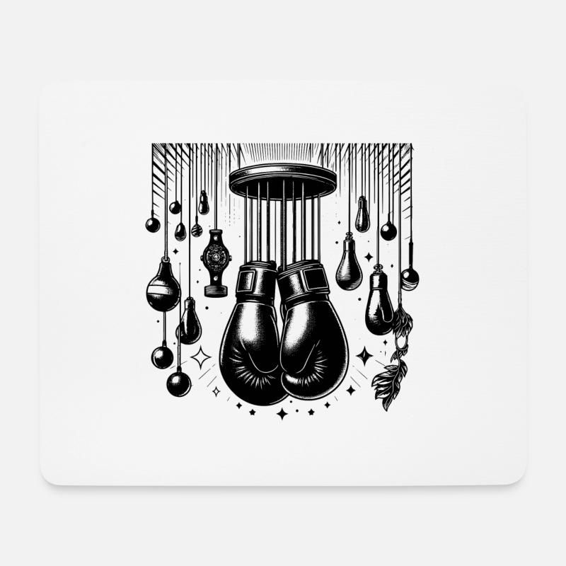 Boxtrainer | Boxtrainer - Mousepad (Querformat) - Weiß