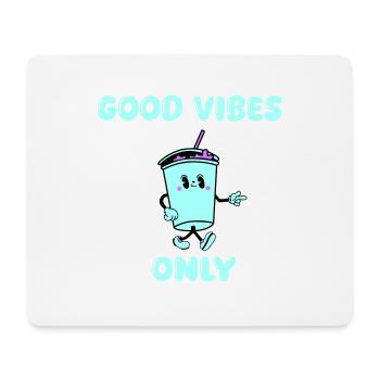 drink cartoon vibes - Mousepad (Querformat) - Weiß - Vorne