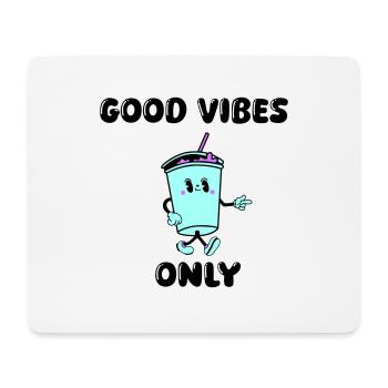 drink cartoon vibes - Mousepad (Querformat) - Weiß - Vorne
