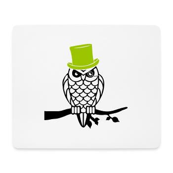 owl sir - Mousepad (Querformat) - Weiß - Vorne