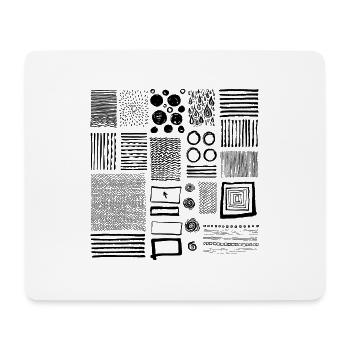 Grafik - Mousepad (Querformat) - Weiß - Vorne