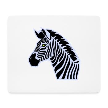 zebra - Mousepad (Querformat) - Weiß - Vorne