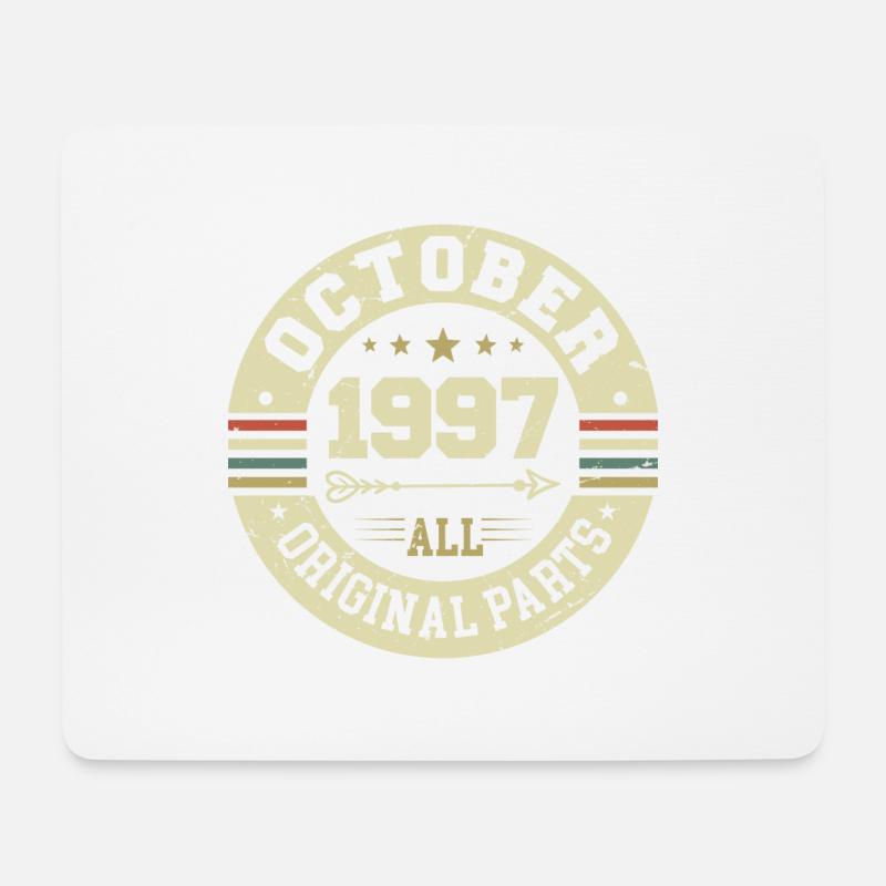 Legendär seit Oktober 1997 Geburtstag Oktober 1997 - Mousepad (Querformat) - Weiß