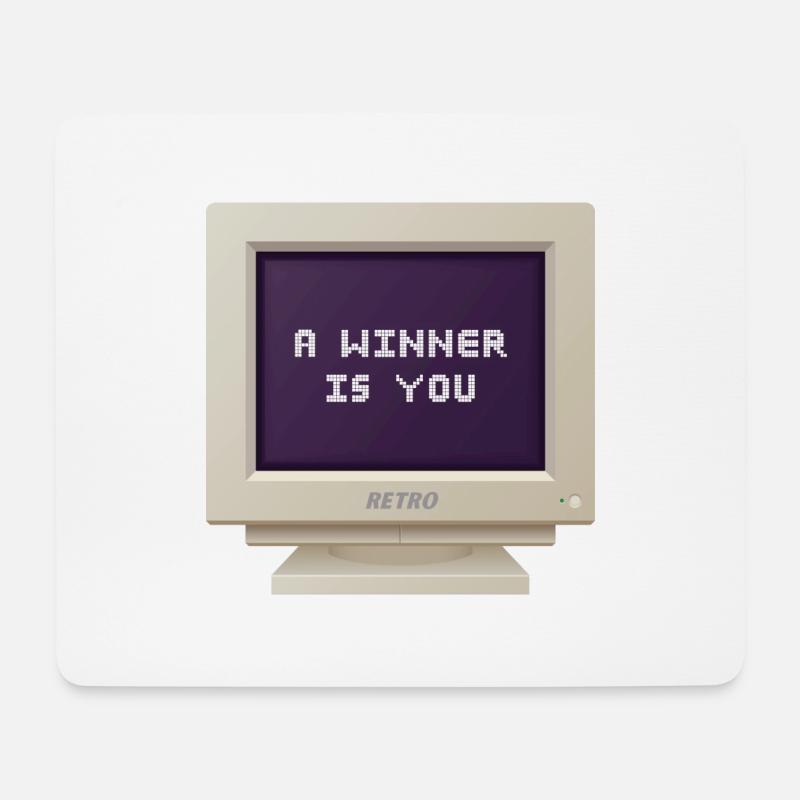 CRT Design - Ein Gewinner sind Sie - Mousepad (Querformat) - Weiß