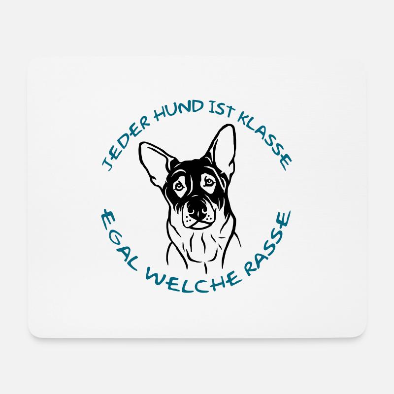 Every dog is great - German Shepherd - Mouse Pad (horizontal) - white