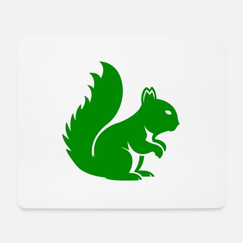 Eichhörnchen Tier - Mousepad (Querformat) - Weiß