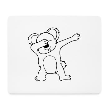 Koala Dabbing 01 - Mousepad (Querformat) - Weiß - Vorne