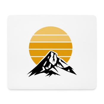 Berge Mountains - Mouse Pad (horizontal) - white - Front