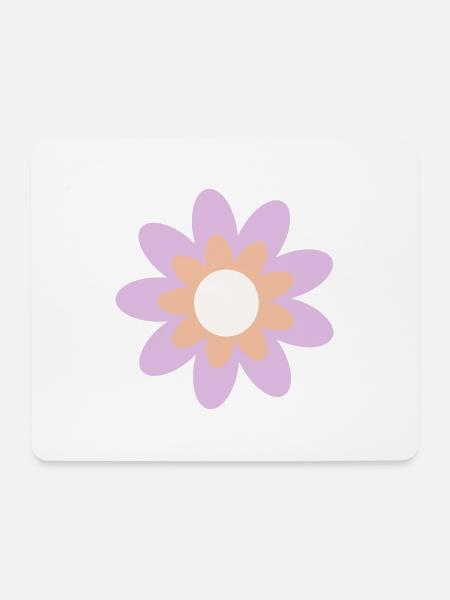Blume pastell Blume Blumen pastell Blumen flieder - Mousepad (Querformat) - Weiß