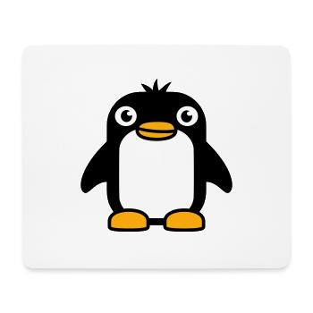 Pingouin a l’air mignon bébé enfant petit mignon doux - Tapis de souris (format paysage) - blanc - Devant