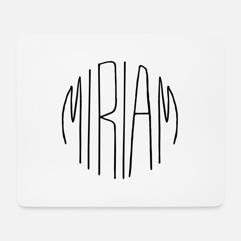 Miriam - Mousepad (Querformat) - Weiß