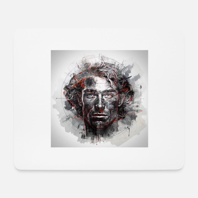 Surfer - Mouse Pad (horizontal) - white