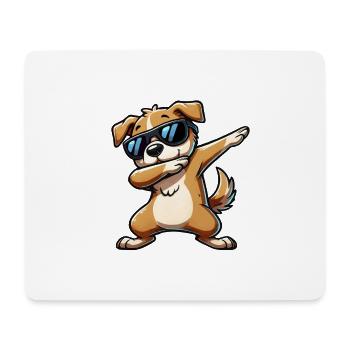 Dog Dabbing Comic - Mouse Pad (horizontal) - white - Front
