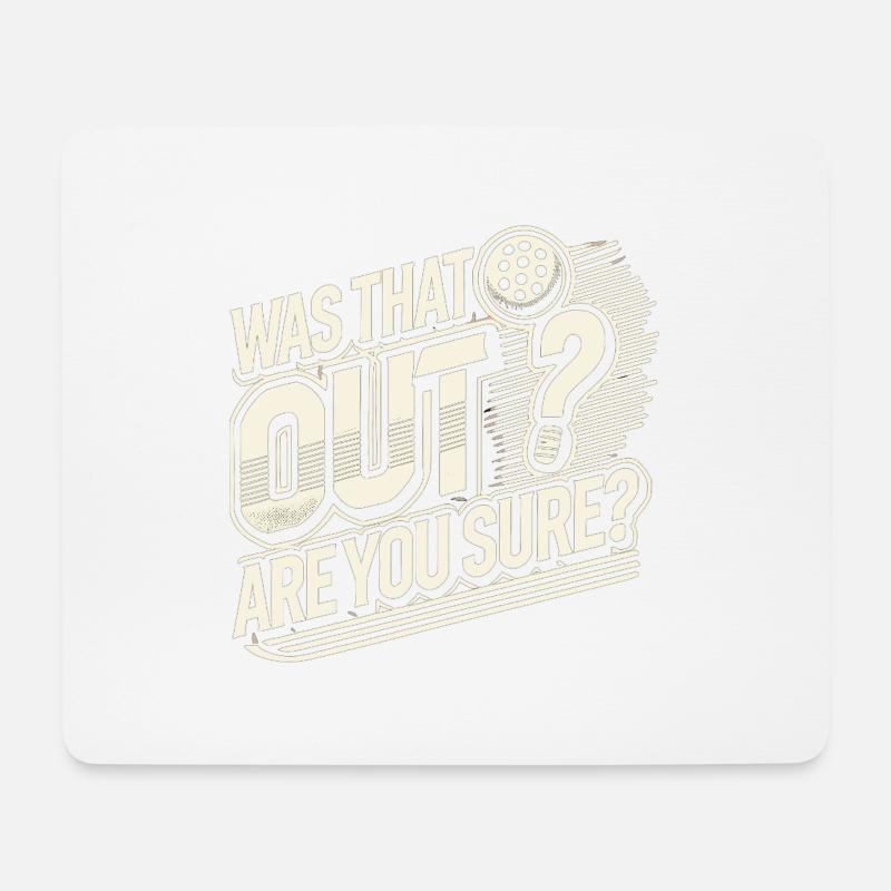 War das aus? Sind Sie sicher? - Mousepad (Querformat) - Weiß