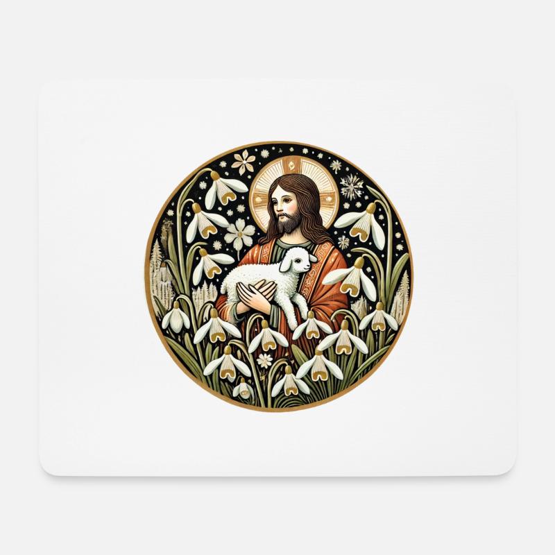 Vintage Jesus Christus ist mein Retter - Mousepad (Querformat) - Weiß