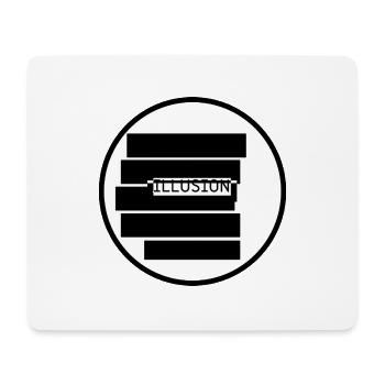 „ILLUSION – Was du siehst, trügt“ - Mousepad (Querformat) - Weiß - Vorne