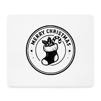 Merry Christmas - Tapis de souris (format paysage) - blanc - Devant