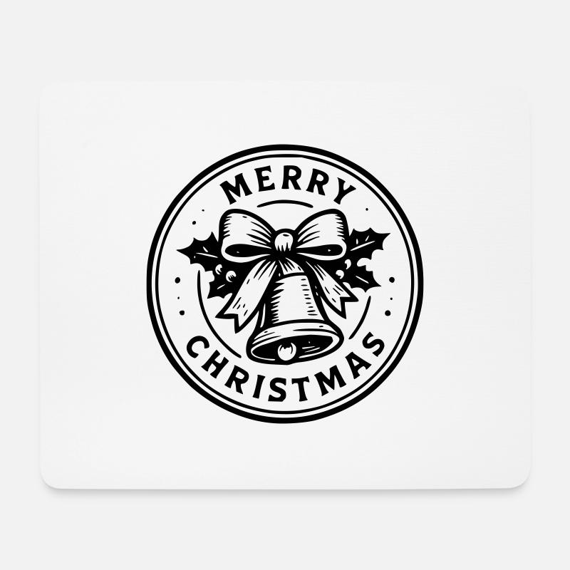 Frohe Weihnachten - Mousepad (Querformat) - Weiß