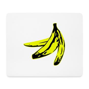 warholish banana peel - Tapis de souris (format paysage) - blanc - Devant