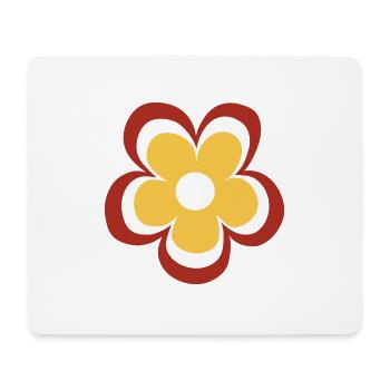 Flower - Tapis de souris (format paysage) - blanc - Devant