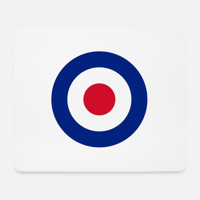 Roundel - Mousepad (Querformat) - Weiß