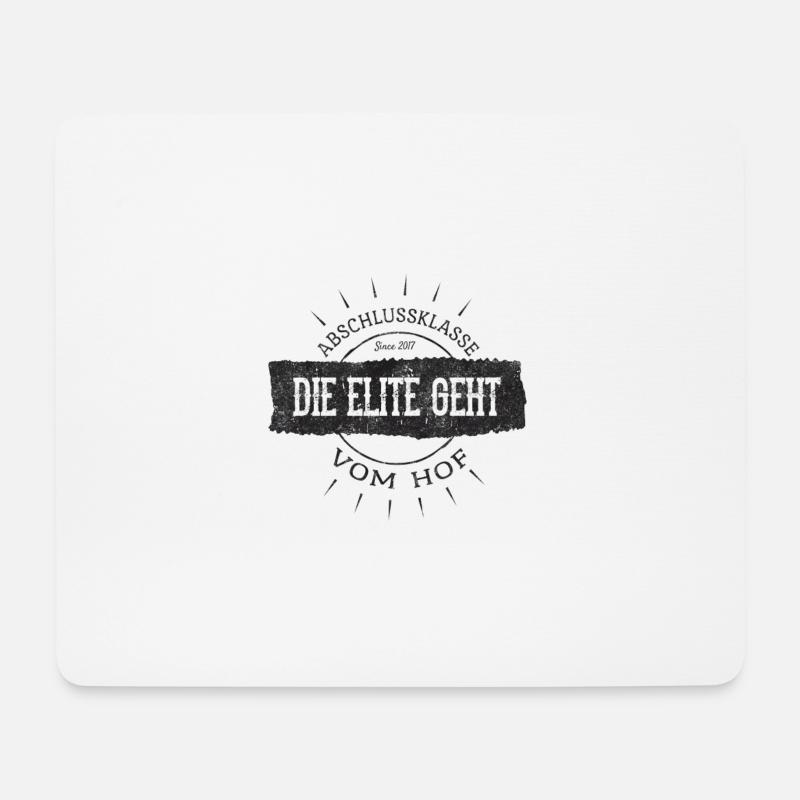 Die Elite geht vom Hof - Mousepad (Querformat) - Weiß