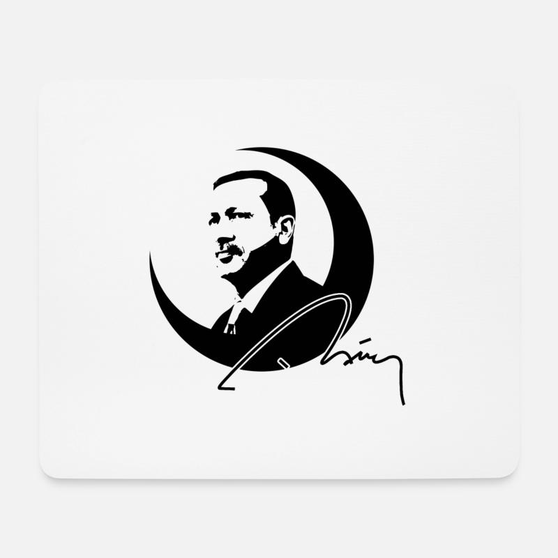 Recep Tayyip Erdogan - Mousepad (Querformat) - Weiß