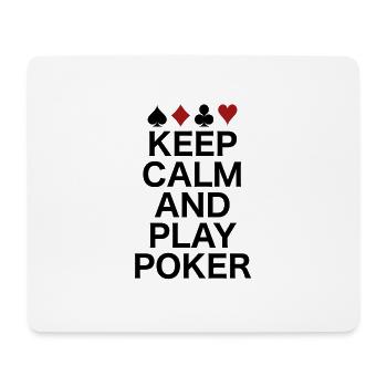 Poker amateur poker joueur cadeau jeu de cartes - Tapis de souris (format paysage) - blanc - Devant