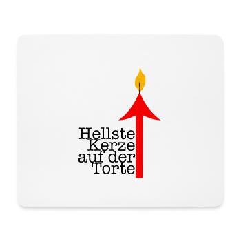 hellste kerze - Mousepad (Querformat) - Weiß - Vorne