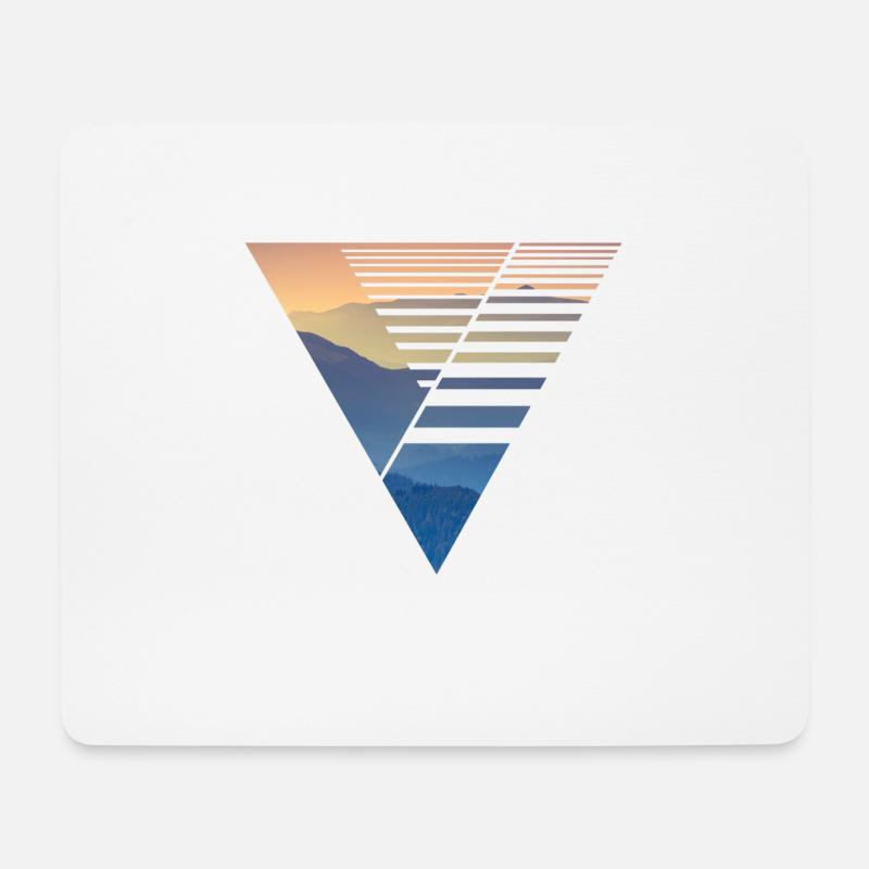 Vector Design Triangle - Mousepad (Querformat) - Weiß