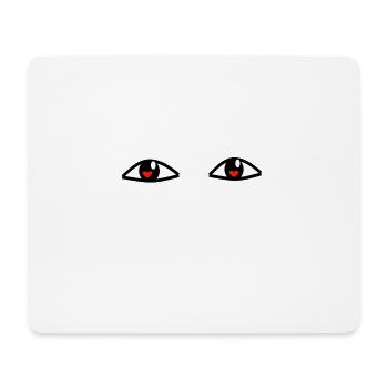 Verliebte Augen - Mousepad (Querformat) - Weiß - Vorne