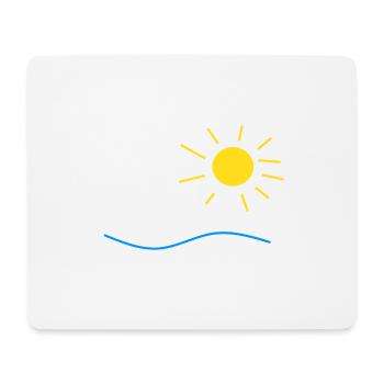 Sun and sea - Mouse Pad (horizontal) - white - Front