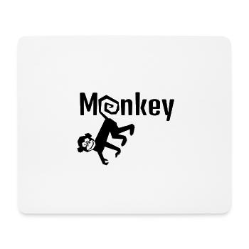 monkey - Mouse Pad (horizontal) - white - Front