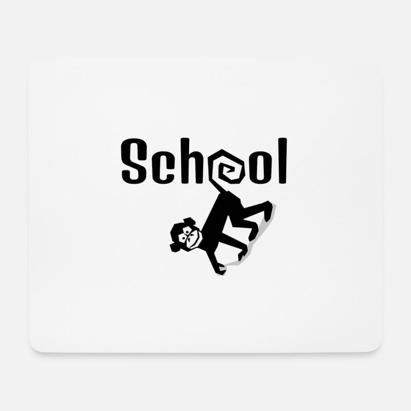 Schule - Mousepad (Querformat) - Weiß