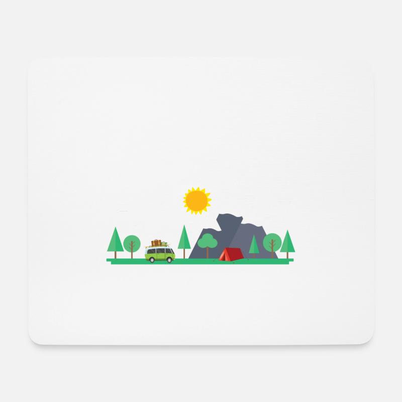 Ein Leben in der Natur - Mousepad (Querformat) - Weiß