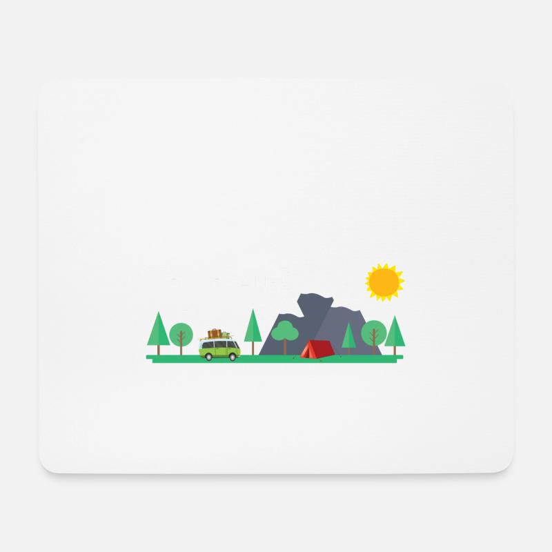 Yes we camp - Mousepad (Querformat) - Weiß