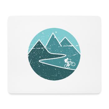 Mountain Bike MTB Bike Cycling Outdoor Gift - Mouse Pad (horizontal) - white - Front