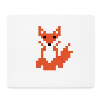 Red Fox Pixel Art - Tapis de souris (format paysage) - blanc - Devant