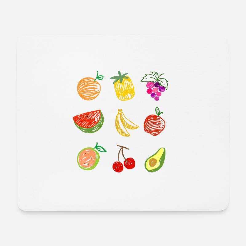 Fruit Salad - Mousepad (Querformat) - Weiß