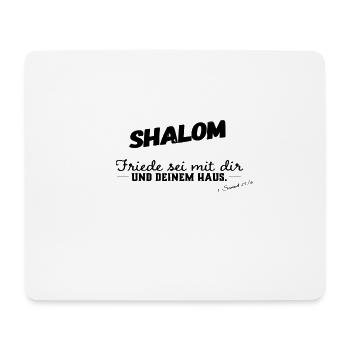 Shalom paix soit sur vous et votre maison -> Bible - Tapis de souris (format paysage) - blanc - Devant
