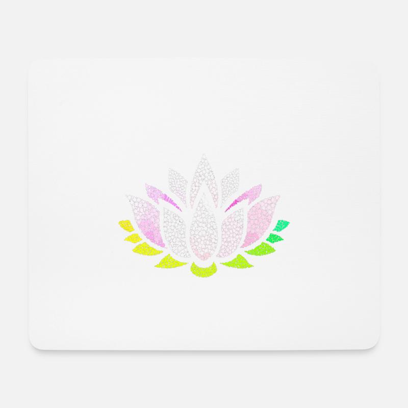 seerose - Mousepad (Querformat) - Weiß
