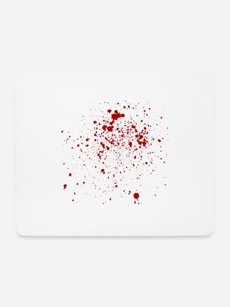 Blood - Blut - Mousepad (Querformat) - Weiß