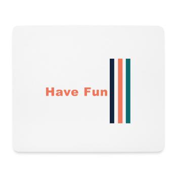 Have Fun Stripes Design - Mousepad (Querformat) - Weiß - Vorne