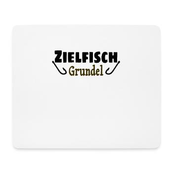 Zielfisch Grundel Lustig Witzig Geschenk Angler - Mousepad (Querformat) - Weiß - Vorne