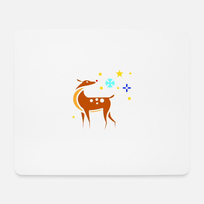 renne - Tapis de souris (format paysage) - blanc