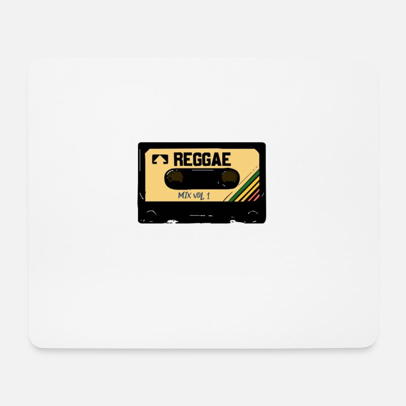 reggae kasette - Mousepad (Querformat) - Weiß