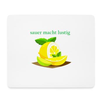 Pissing makes you mad, lemon - Mouse Pad (horizontal) - white - Front