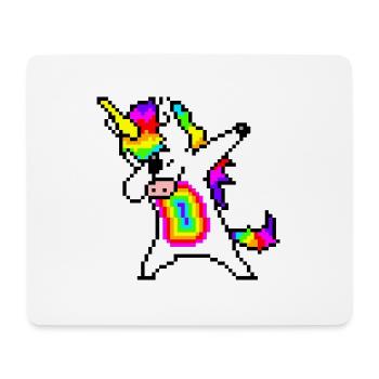 Rainbow unicorn pixelart - Mouse Pad (horizontal) - white - Front